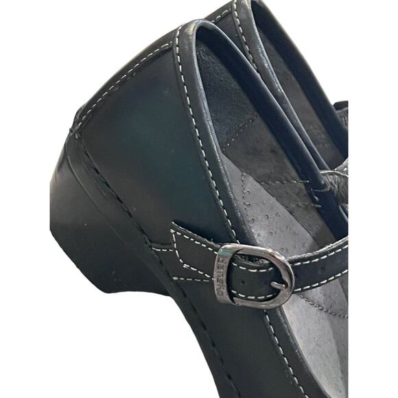 Dansko Savanna Mary Jane Clogs 5.5-6 EU 36 Leather Embroidered Boho Shoes EUC - Picture 7 of 11